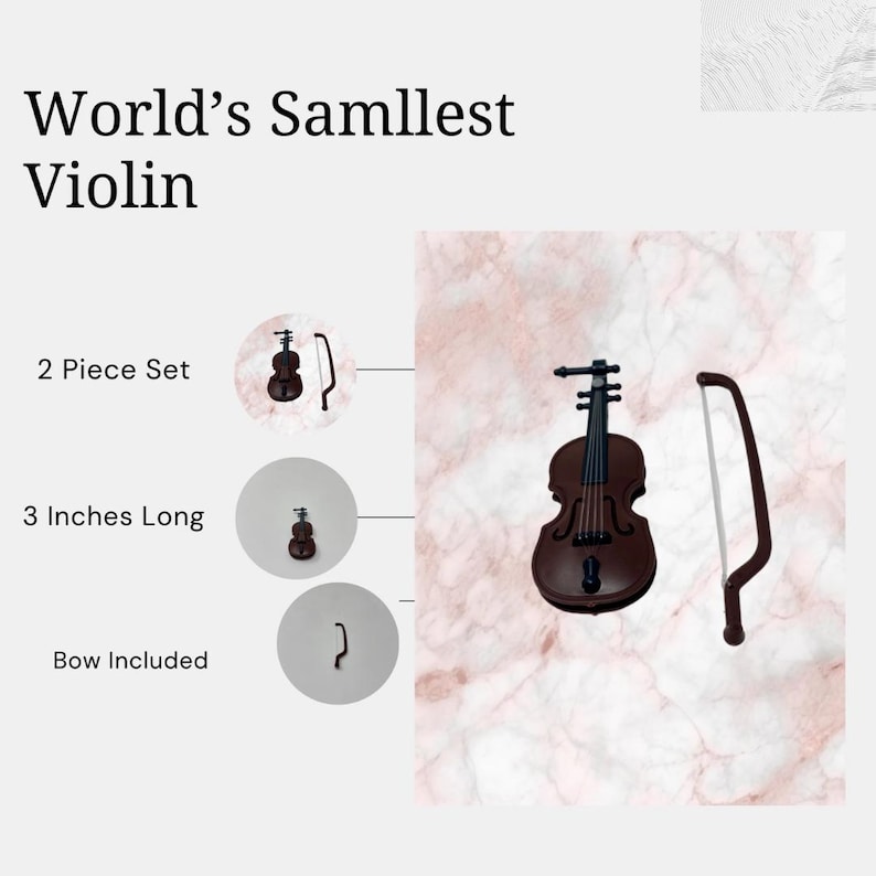 This miniature violin gag gift is small, sarcastic, and absolutely unforgettable. Designed for maximum humor, it’s the ideal response to exaggerated complaints and over-the-top stories. Keep it on your desk for instant laughs or gift it to a friend who appreciates dry humor. Perfect for birthdays, office gifts, stocking stuffers, and white elephant exchanges—this tiny violin proves big laughs really do come in small packages.