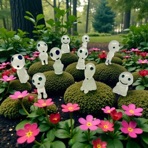Bring forest folklore into your home with this mini Kodama Tree Spirit plant buddy. Its ghost-like white design blends beautifully with greenery while adding playful charm. Perfect for terrariums, fairy gardens, and planter decor, it makes a thoughtful gift for nature lovers, houseplant collectors, and anyone who enjoys whimsical and magical home accents.