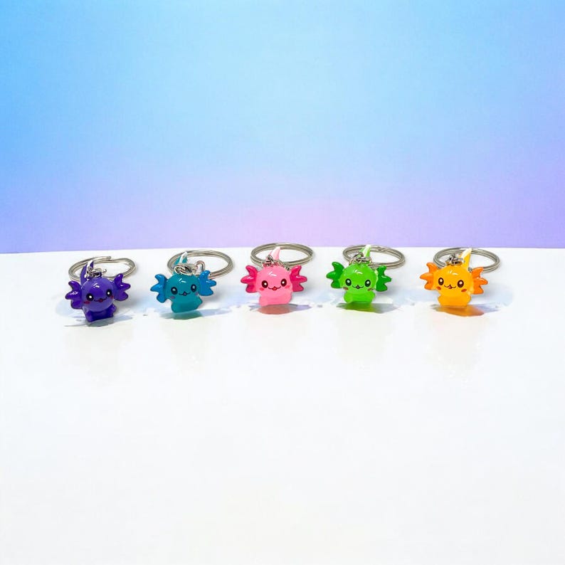 Whether you’re decorating your backpack or surprising a friend, our Mini Axolotl Keychain is the cutest companion you’ll ever carry! It’s the perfect mix of playful and practical, designed to add color and joy to your everyday life. Great for gifting or collecting—small size, big smile.