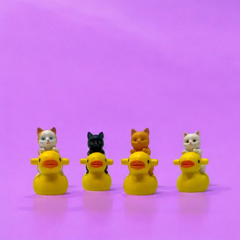 This cat riding duck figurine is the ultimate quirky gift for holidays, birthdays, and everyday surprises. Its tiny handmade design makes it perfect for stocking stuffers, funny gifts, and miniature collections. Cat lovers appreciate its cute character, while humor-seekers love its ridiculous charm. A guaranteed smile-maker wherever it’s displayed.