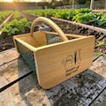 Personalized Garden Harvest Basket \u2013 Large Sturdy Vegetable Hod with Custom Name, Farmhouse Garden Tools, Unique Gardener Gift Custom Logos