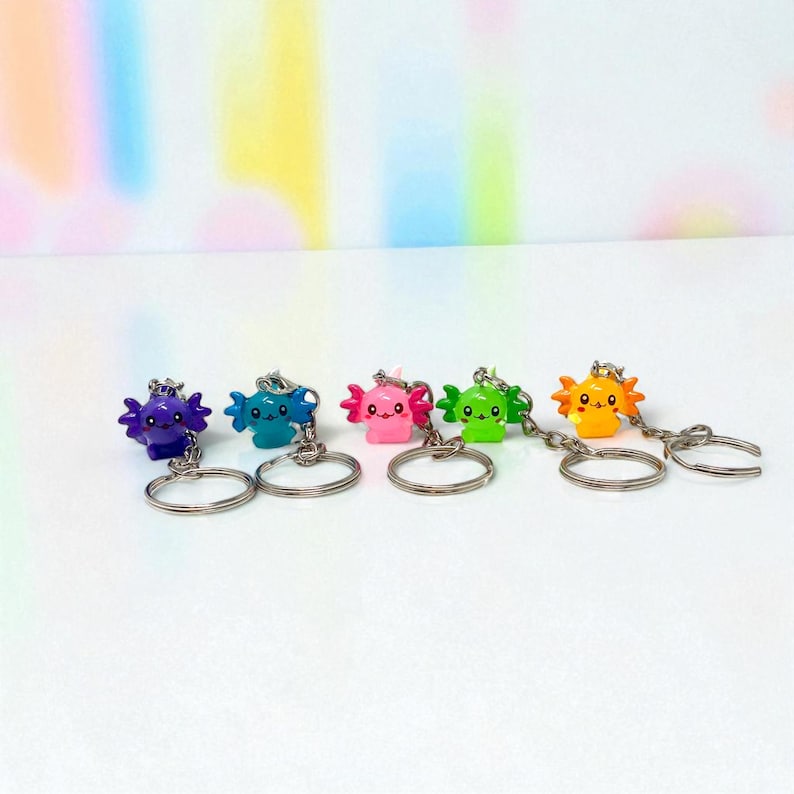 Bring a little whimsy everywhere you go with this adorable Mini Axolotl Keychain! Each tiny amphibian charm is full of personality—cute, quirky, and ready to brighten your keys, bag, or backpack. Perfect for animal lovers, kawaii collectors, or anyone who adores unique gifts that make people smile. Great as a birthday surprise, stocking stuffer, or thoughtful “just because” present.