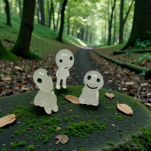 Transform your houseplants into a magical forest scene with this Kodama Tree Spirit decor piece. These legendary woodland guardians are known for protecting ancient trees and symbolizing harmony with nature. Lightweight and perfectly sized for planters, this figurine makes a wonderful plant accessory, fairy garden addition, or unique gift for anyone who loves whimsical decor and peaceful greenery.