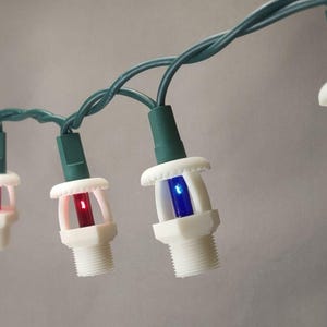 Fire Sprinkler String Lights – Multi‑Color with Clear or White Covers