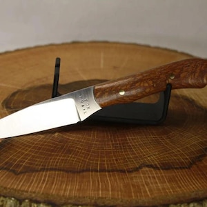 6.5&quot; Custom Neck Knife - S30V Steel, Lacewood Handle, Kydex Sheath