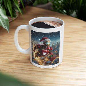 Iron Man Coffee Mugs, Coffee Mug, Movie Coffee Mugs, holiday gift, coffee cup, ceramic mug, coffee gift, movie Gift Idea, Christmas gift image 6