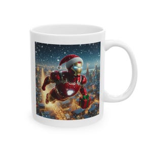 Iron Man Coffee Mugs, Coffee Mug, Movie Coffee Mugs, holiday gift, coffee cup, ceramic mug, coffee gift, movie Gift Idea, Christmas gift image 5