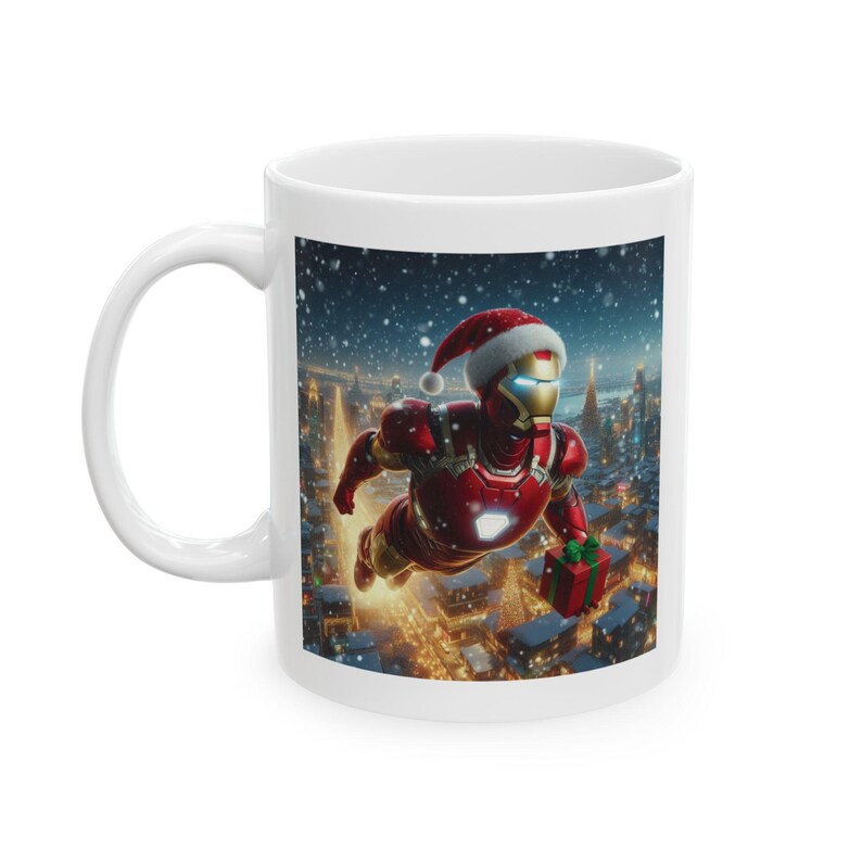 Iron Man Coffee Mugs, Coffee Mug, Movie Coffee Mugs, holiday gift, coffee cup, ceramic mug, coffee gift, movie Gift Idea, Christmas gift image 4