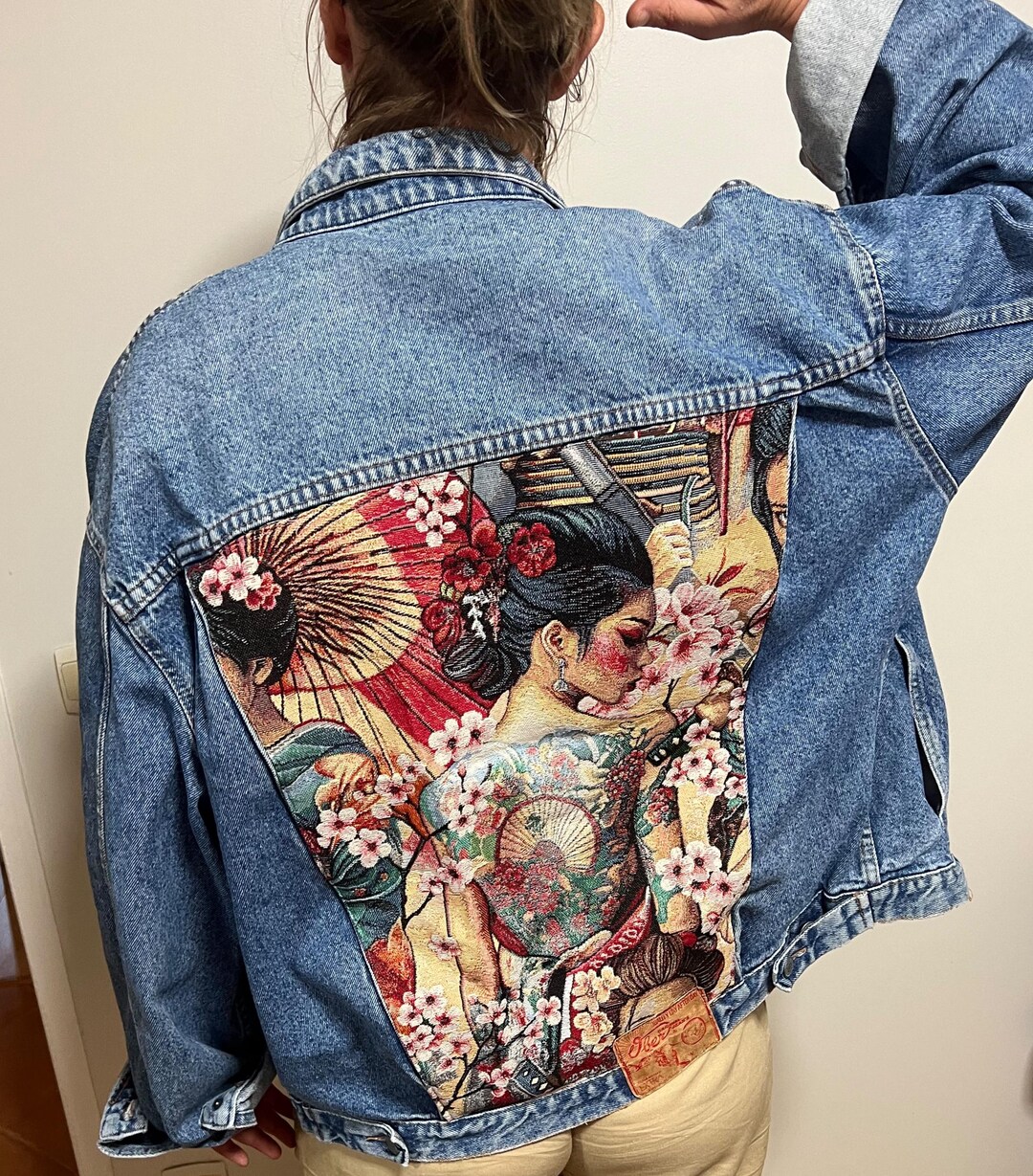 Custom jacket jeans - Etsy France
