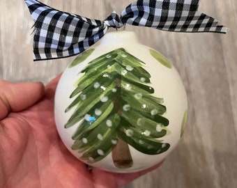 Snowy Tree Ornament