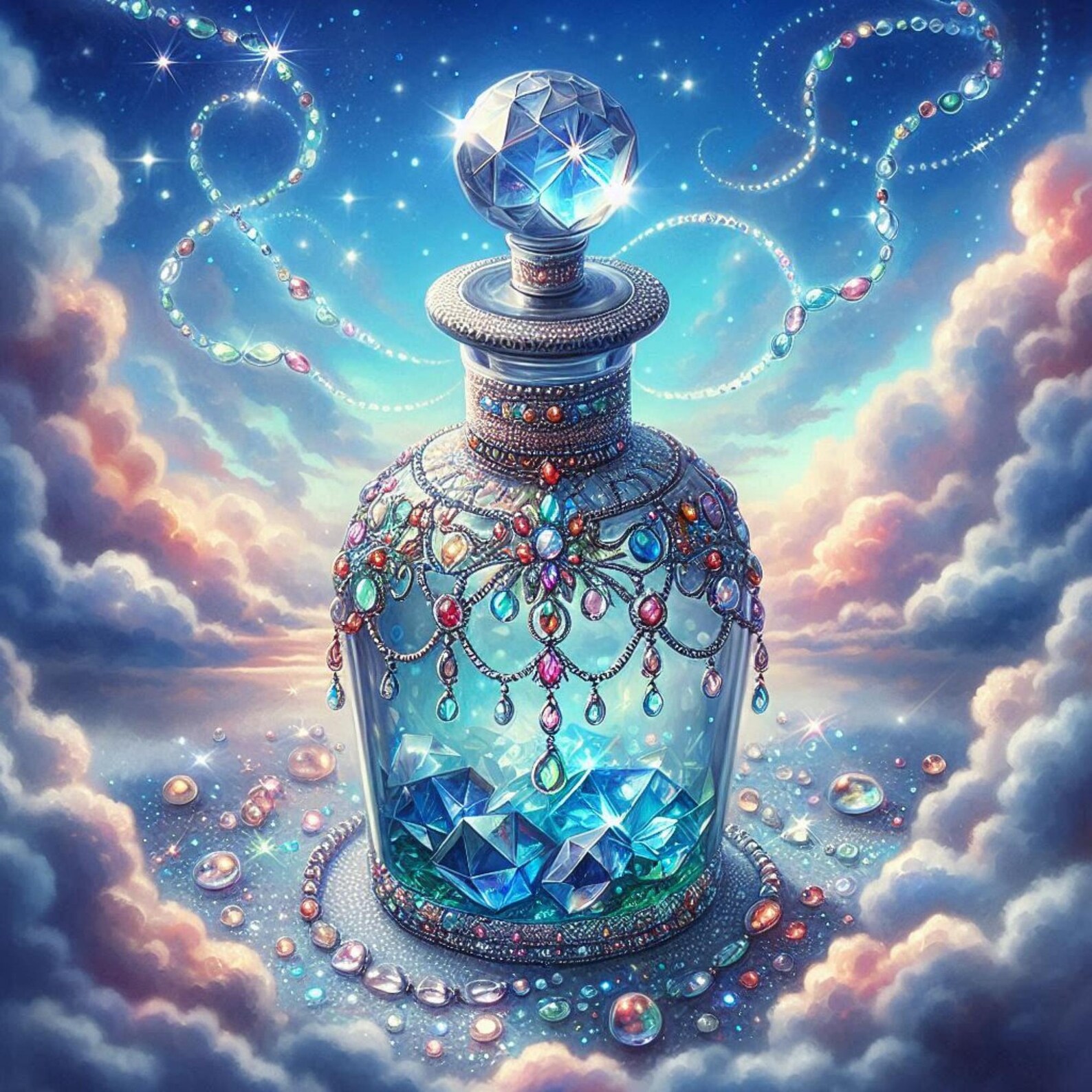 Pretty Potions 01 Clip Art 10 PNG Files 2000 X 2000 Pixels - Etsy