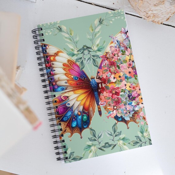 Butterfly Spiral Notebook -06