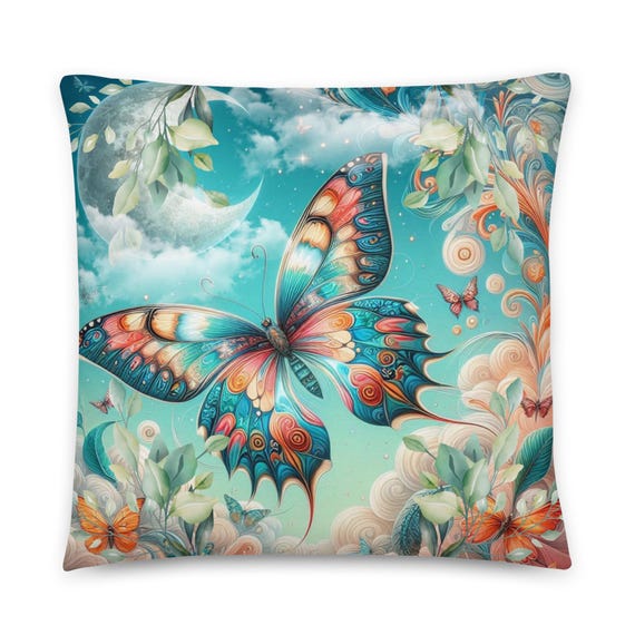 Butterfly Throw Pillow -25