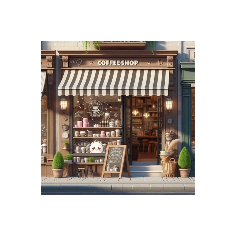 Cute Storefront - Clip Art - (10 PNG Files) - 3000 X 3000 Px - Etsy