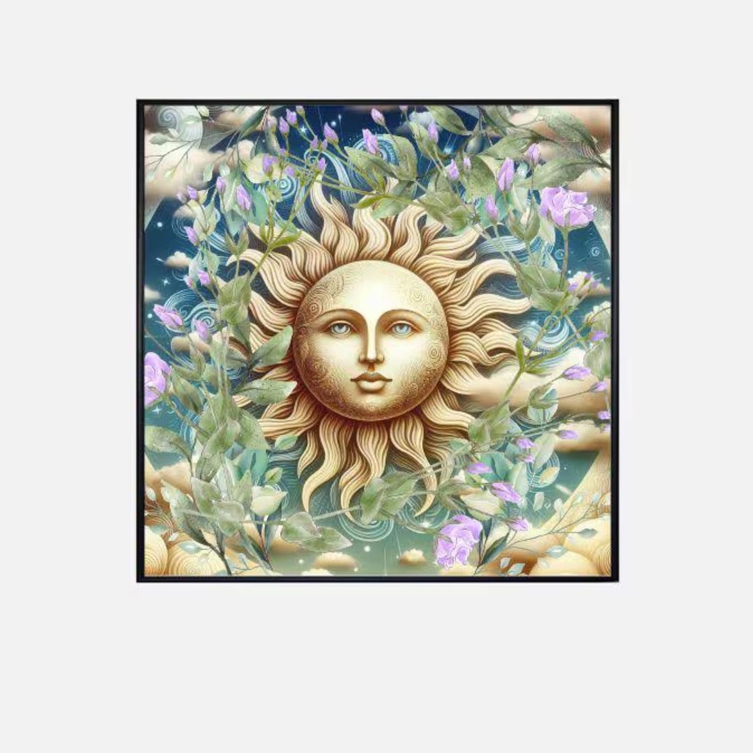 Sun Design Poster 14 X 14 07 - Etsy