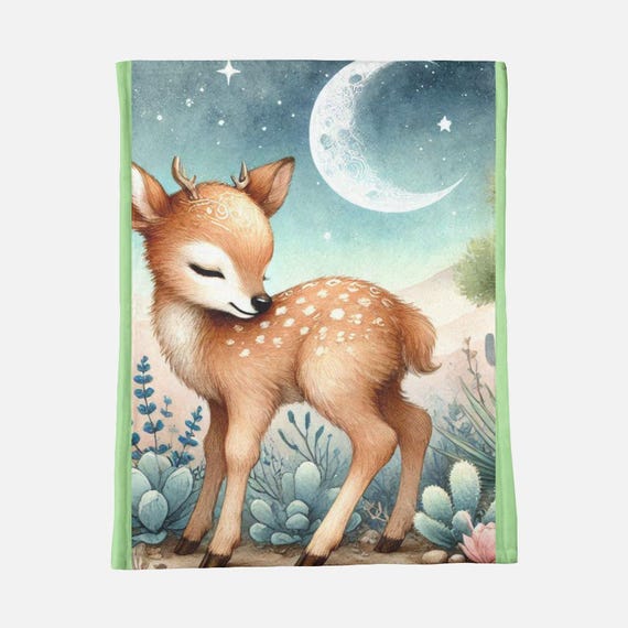 Cute Deer Baby Blanket - 30" x 40" -014