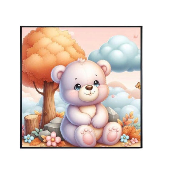 Teddy Bear Nursery Poster - 16" x 16" -01