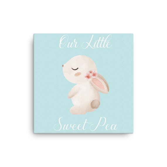 Sweet Pea Bunny on Thin Canvas -04