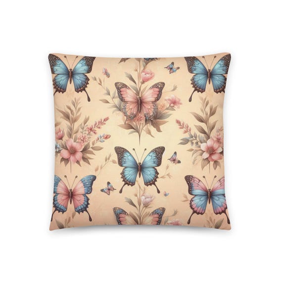 Butterfly Throw Pillow -06