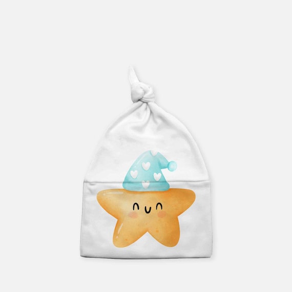Baby Knotted Beanie - Star -02
