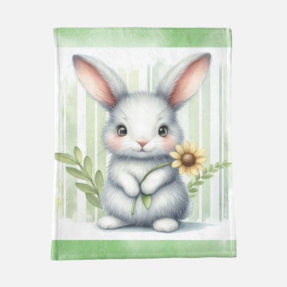 Bunny Baby Blanket - 30" x 40" -02