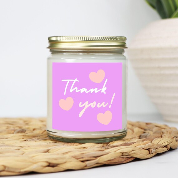 Thank You Candle - Clear Jar 9oz -02