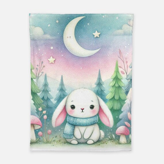 Baby Bunny Soft Fleece Blanket - 30" x 40" -06