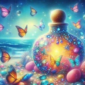 Pretty Potions 04 Clip Art 10 PNG Files 2000 X 2000 Pixels 3 - Etsy