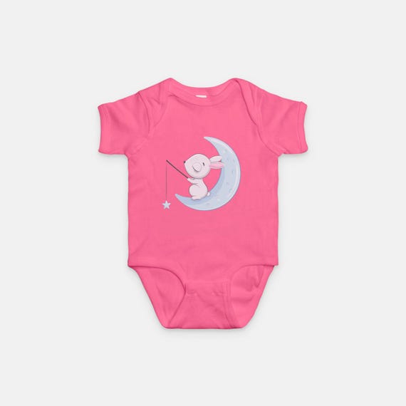 Baby One Piece - Bunny on Moon
