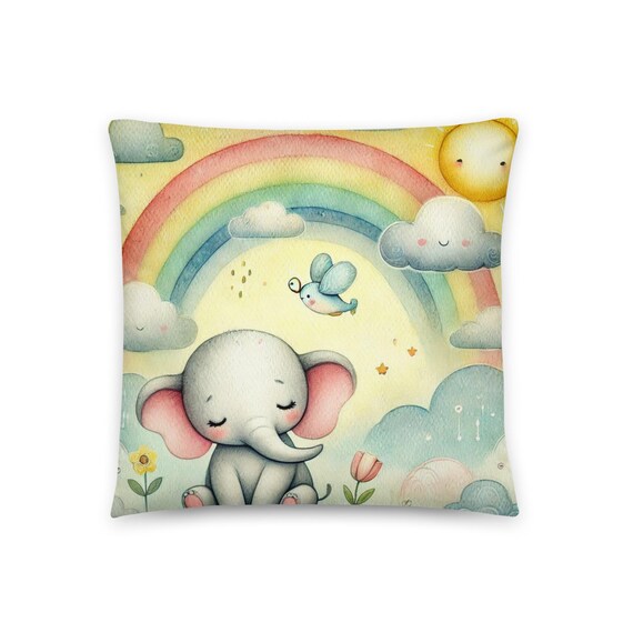Elephant Nursery Pillow -01