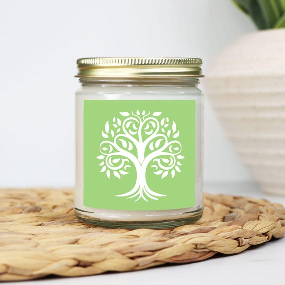 Tree Candle - Clear Jar 9oz -01
