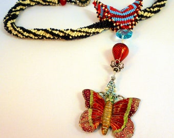 Flights of Fancy Circus Daydream Beadwoven Necklace