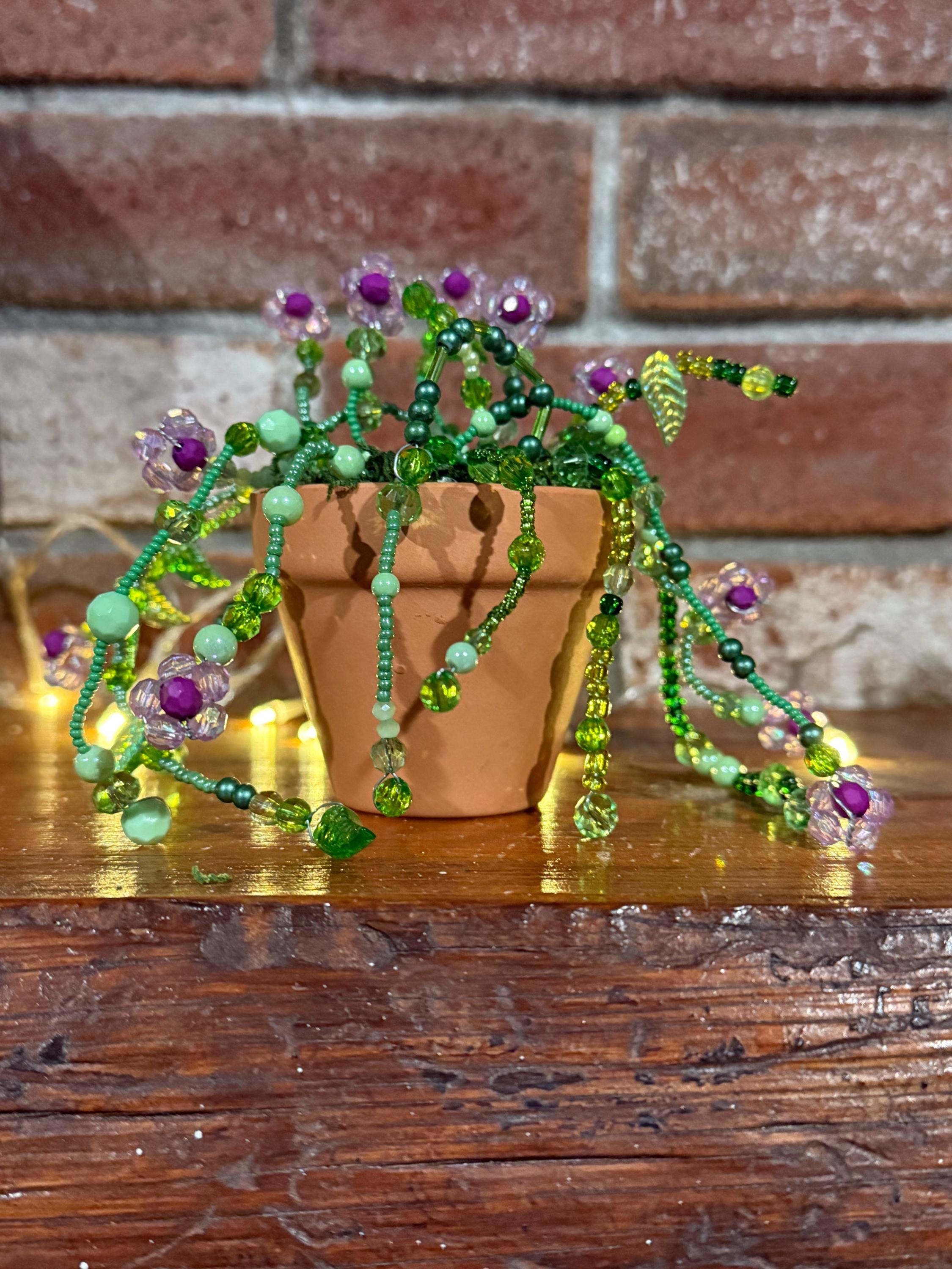Beaded Plant Etsy