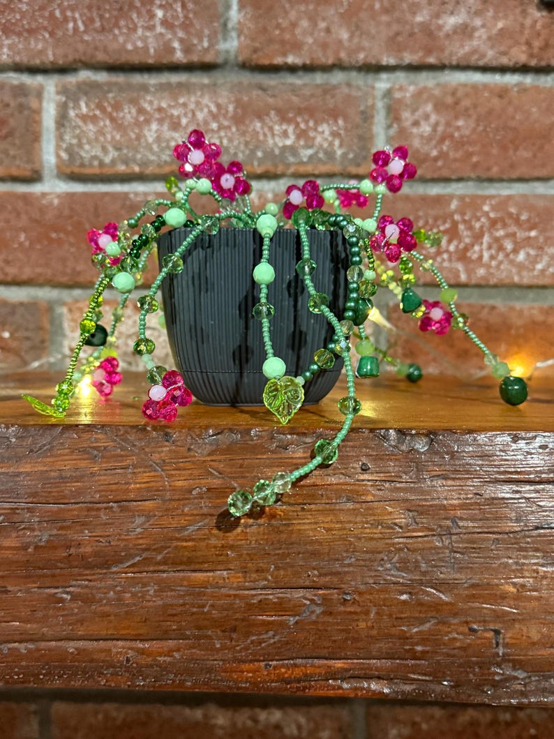 Beaded Plant Etsy