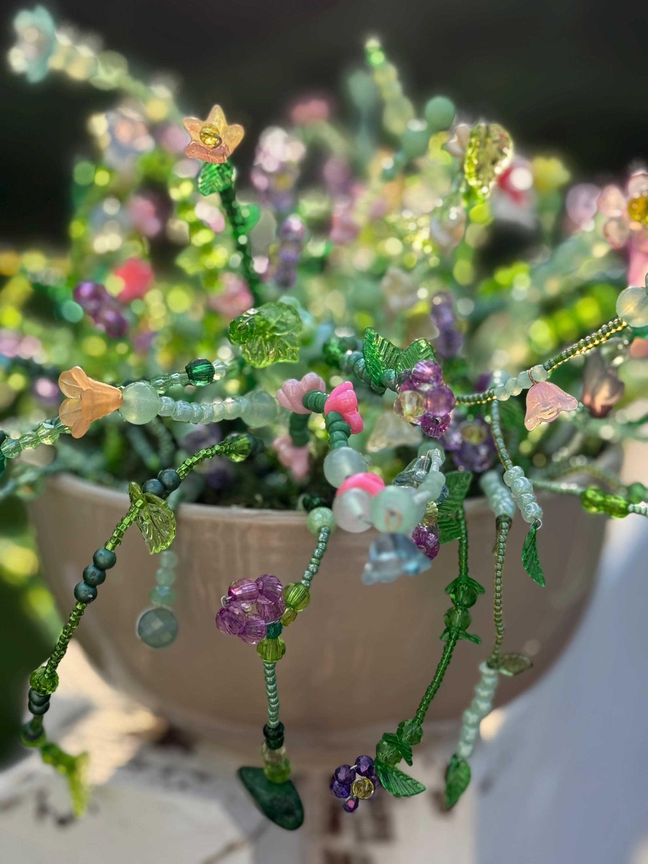 Beaded Wildflower Plant Etsy