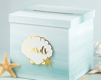 Beach Card Box Anchor Theme Nautical Wedding Reception Card Holder