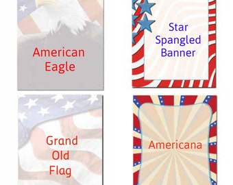 patriotic stationery etsy