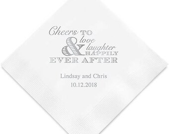 Wedding Cocktail Napkins Etsy