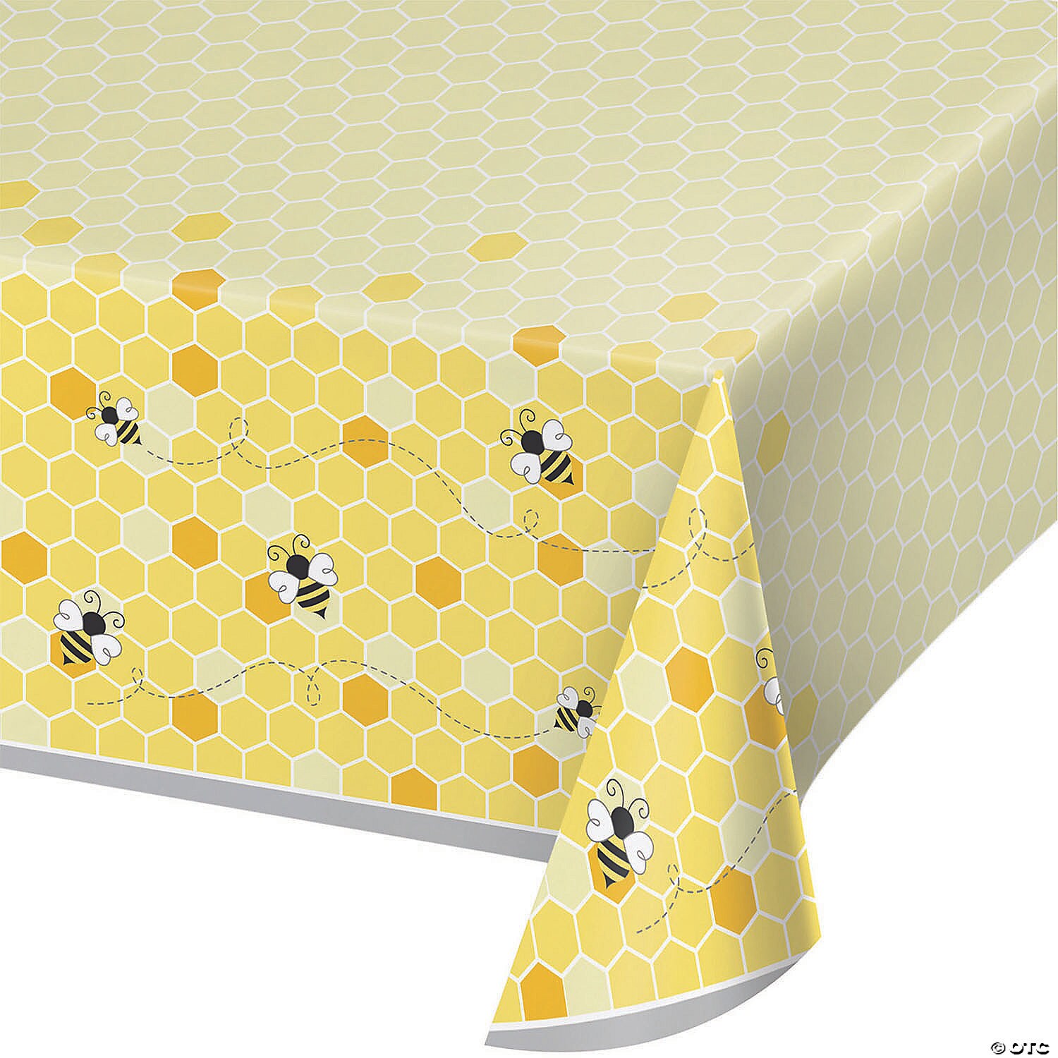 Yellow Bumblebee Disposable Plastic Tablecloth Baby Shower Decoration