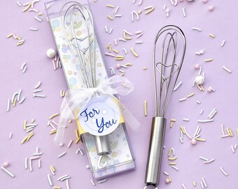 Baby Themed Heart Whisk Baby Shower Favor