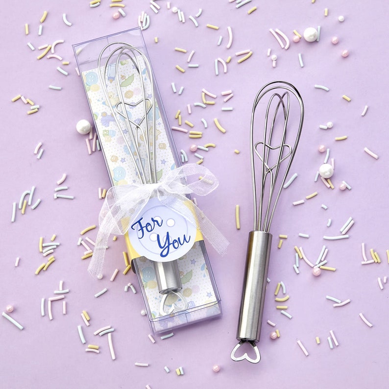 Baby Themed Heart Whisk Baby Shower Favor Etsy