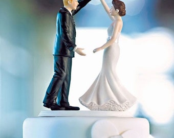Dancing The Night Away Romantic Wedding Cake Topper