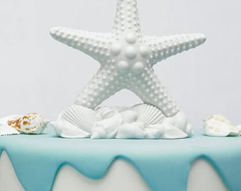 Starfish Beach Ocean Themed Wedding Cake Topper