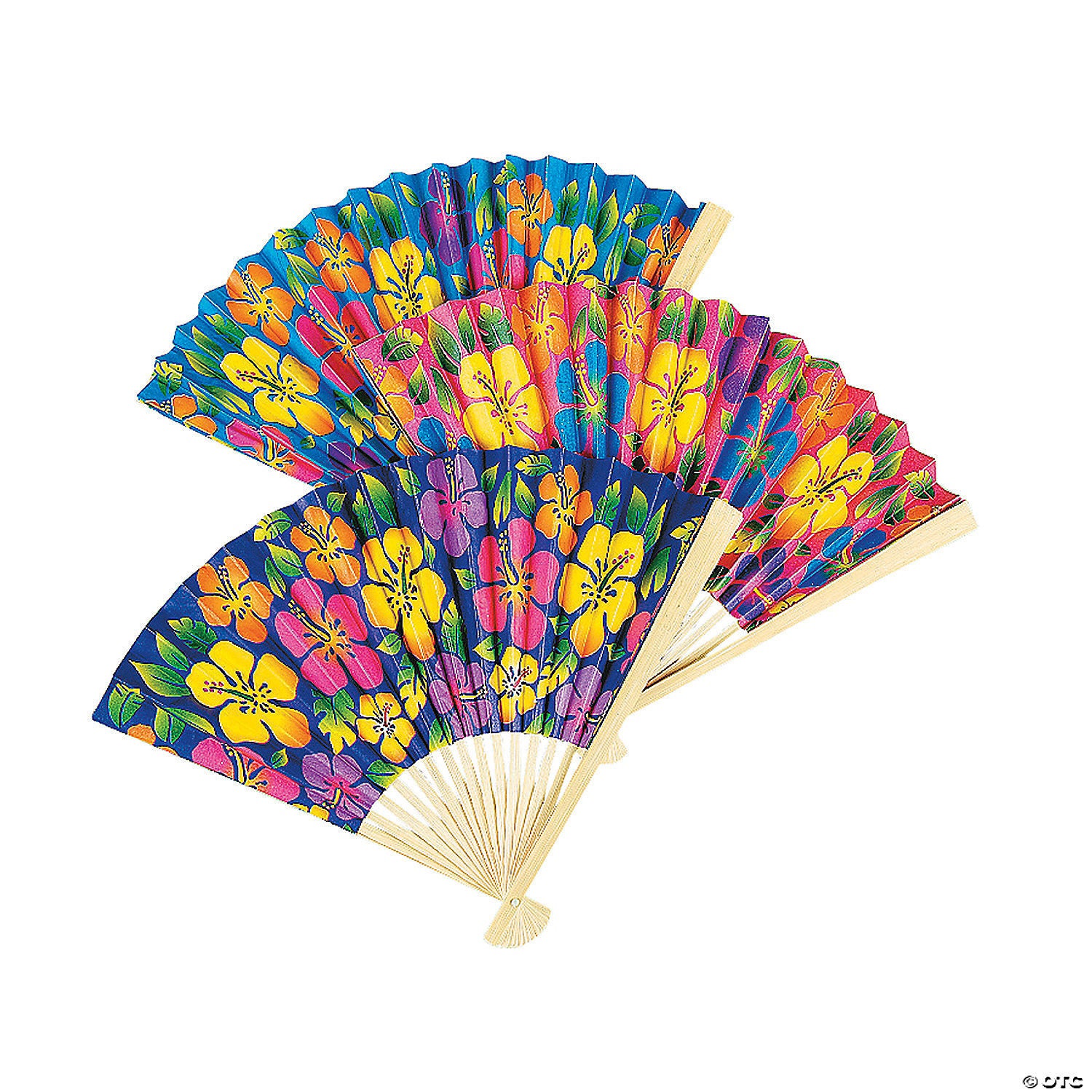 Color-Me™ Paper Fans, 24/Pack