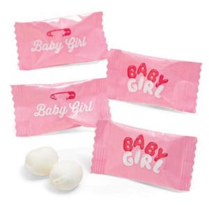 Baby Boy, Girl, Gender Reveal Buttermint Candy Baby Shower Favors