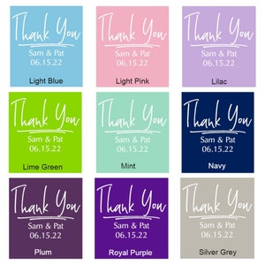 Set of 12 Personalized Thank You Lip Balm Bridal Shower Wedding Favors ...