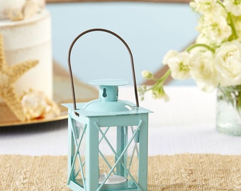 Set of 12 Luminous Blue Mini Lanterns Bridal Shower Wedding Decorations