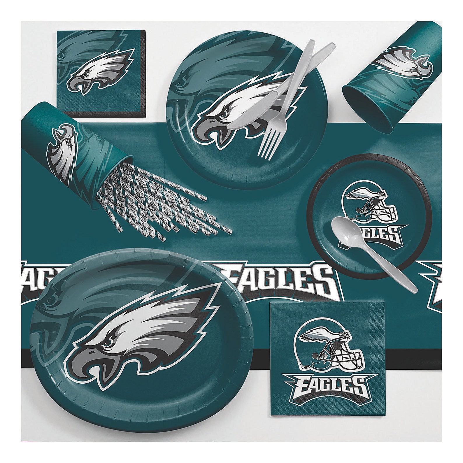 Philadelphia Eagles Game Day Party Supplies Kit Multiple - Etsy
