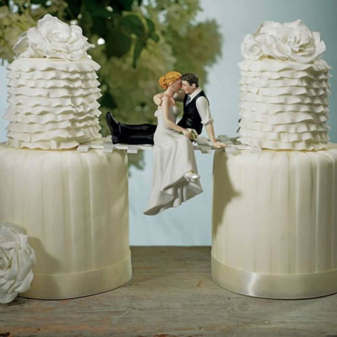 The Look of Love Romantic Wedding Cake Topper With Custom Hair - Etsy The Look of Love Romantic Wedding Cake Topper With Custom Hair - Etsy