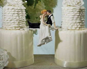 The Look Of Love Romantic Wedding Cake Topper
